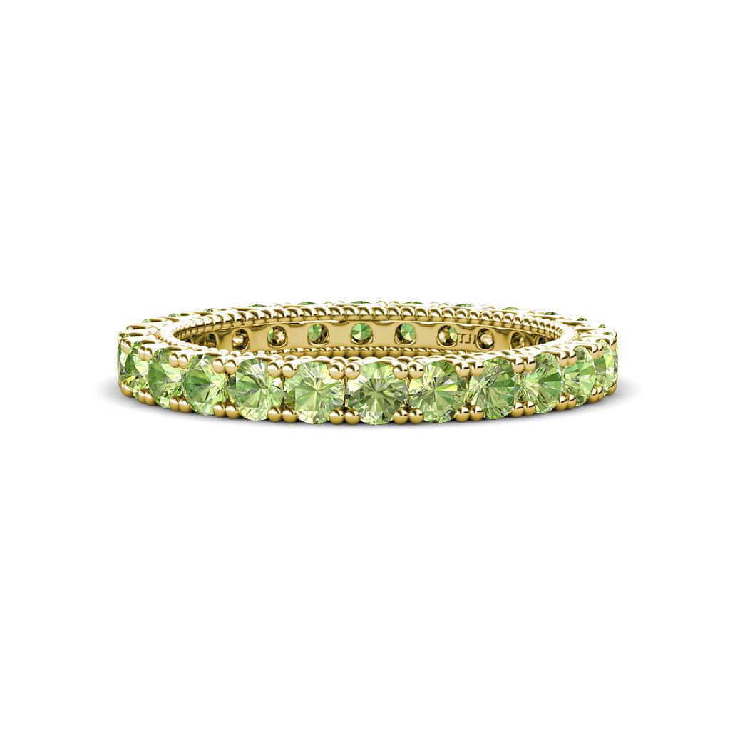 Ellen 2.70 mm Peridot Eternity Band 