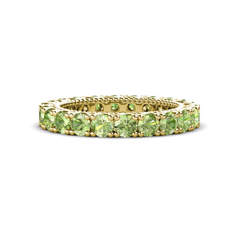 Ellen 3.00 mm Peridot Eternity Band 