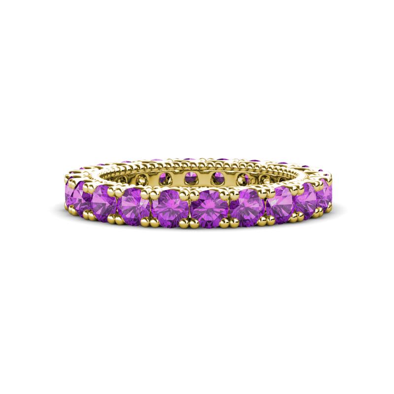 Ellen 3.00 mm Amethyst Eternity Band 
