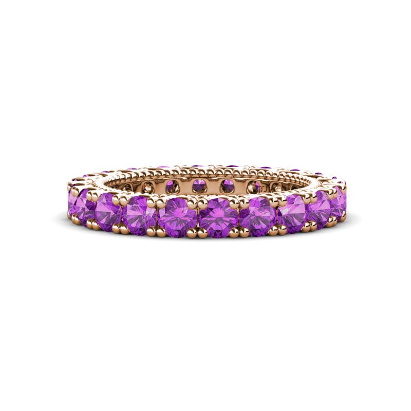 Ellen 3.00 mm Amethyst Eternity Band 