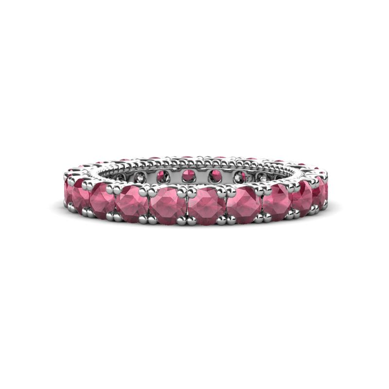 Ellen 3.00 mm Rhodolite Garnet Eternity Band 