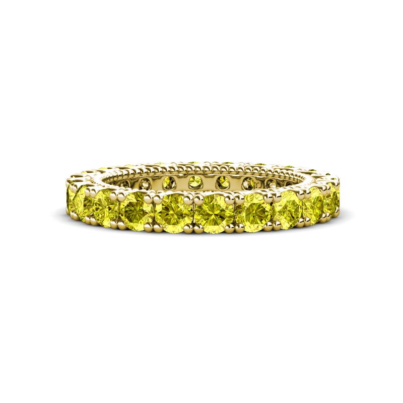 Ellen 3.00 mm Yellow Diamond Eternity Band 
