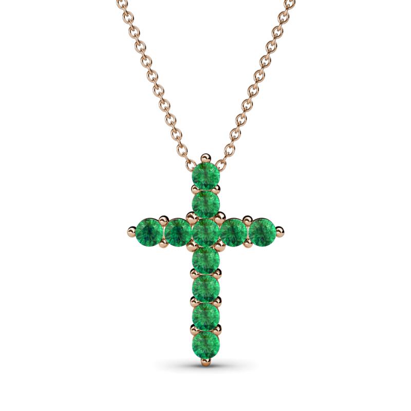 Abella Emerald Cross Pendant 