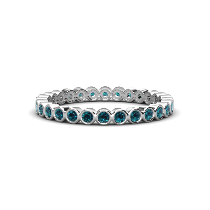 Zhuri 2.00 mm Blue Diamond Eternity Band 