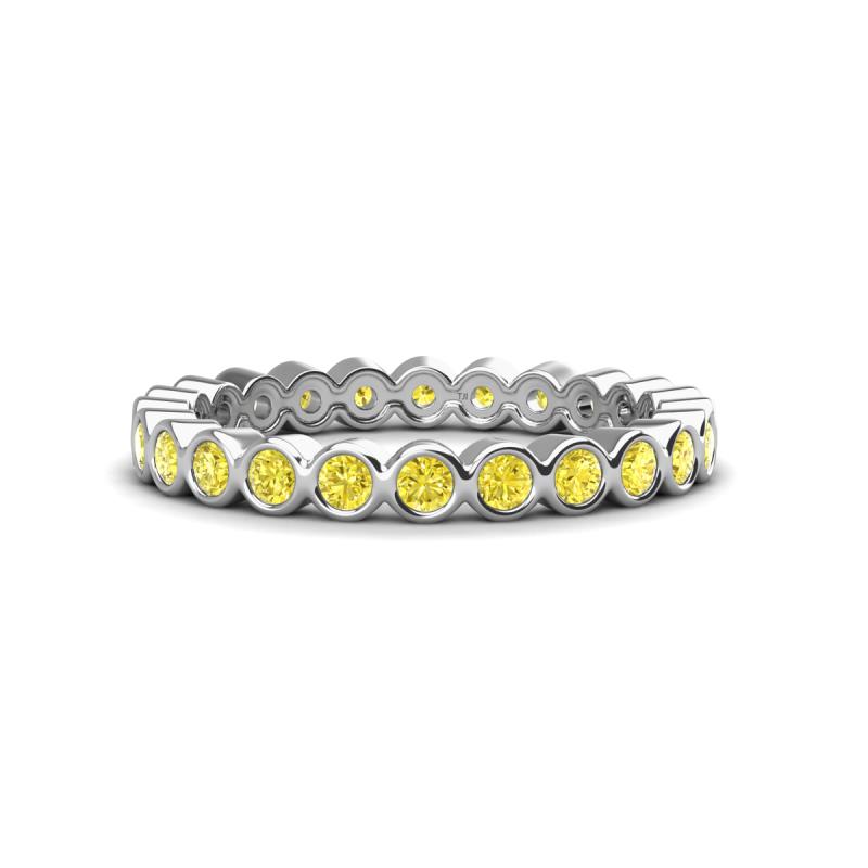 Zhuri 2.40 mm Yellow Diamond Eternity Band 