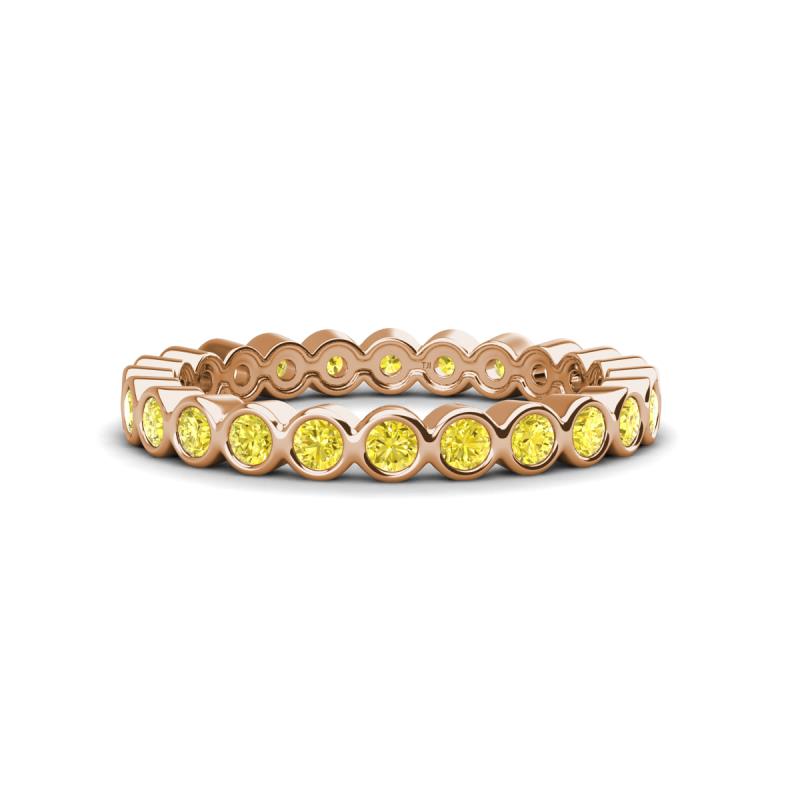 Zhuri 2.40 mm Yellow Diamond Eternity Band 