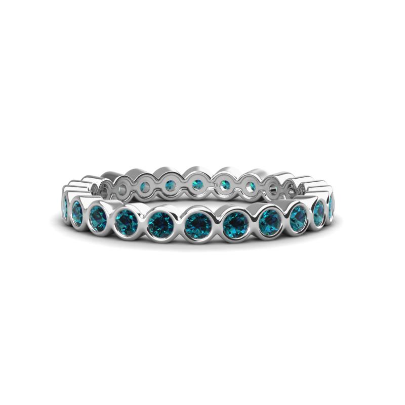 Zhuri 2.40 mm Blue Diamond Eternity Band 