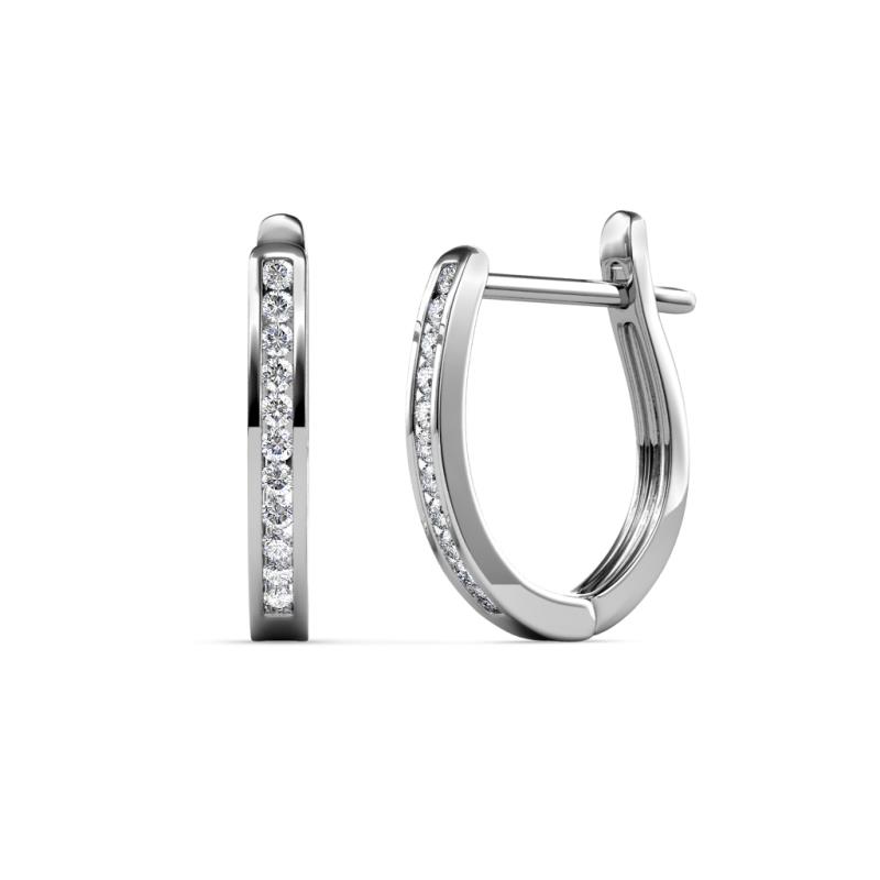 Eva 1/4 ctw Diamond Huggies Hoop Earrings 