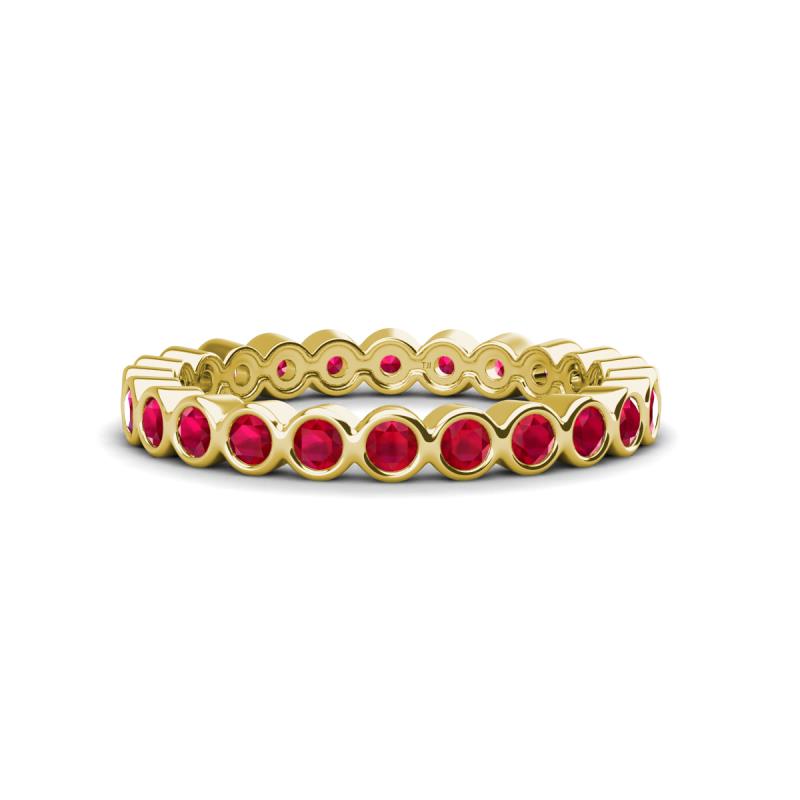Zhuri 2.40 mm Ruby Eternity Band 