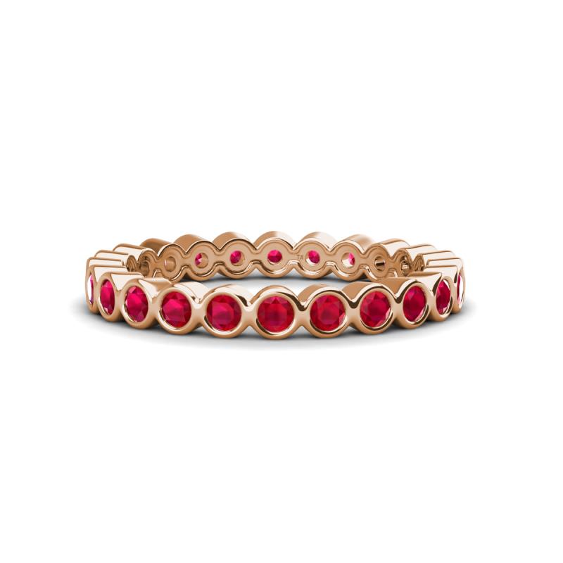 Zhuri 2.40 mm Ruby Eternity Band 