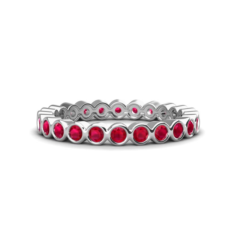Zhuri 2.40 mm Ruby Eternity Band 