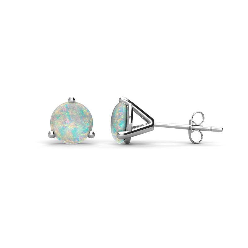 Pema 5mm (0.70 ctw) Opal Martini Solitaire Stud Earrings 