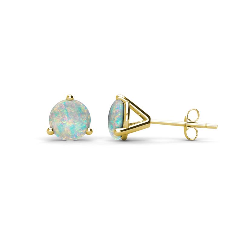Pema 5mm (0.70 ctw) Opal Martini Solitaire Stud Earrings 