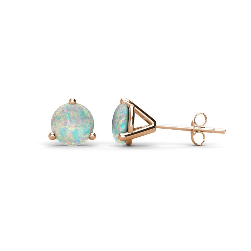 Pema 5mm (0.70 ctw) Opal Martini Solitaire Stud Earrings 