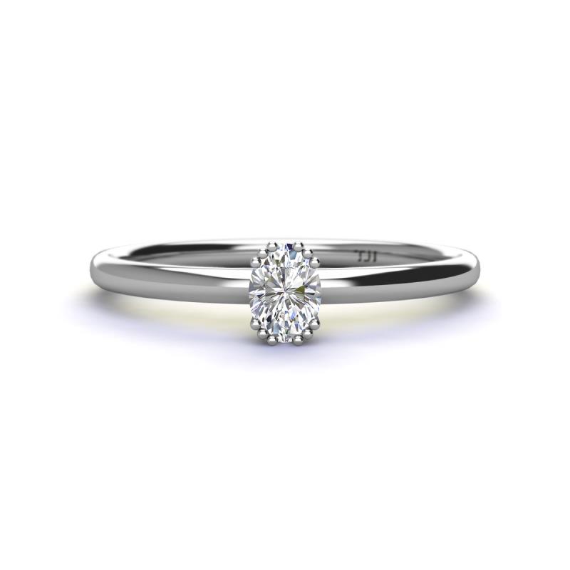 Orla Oval Cut Diamond Solitaire Engagement Ring 