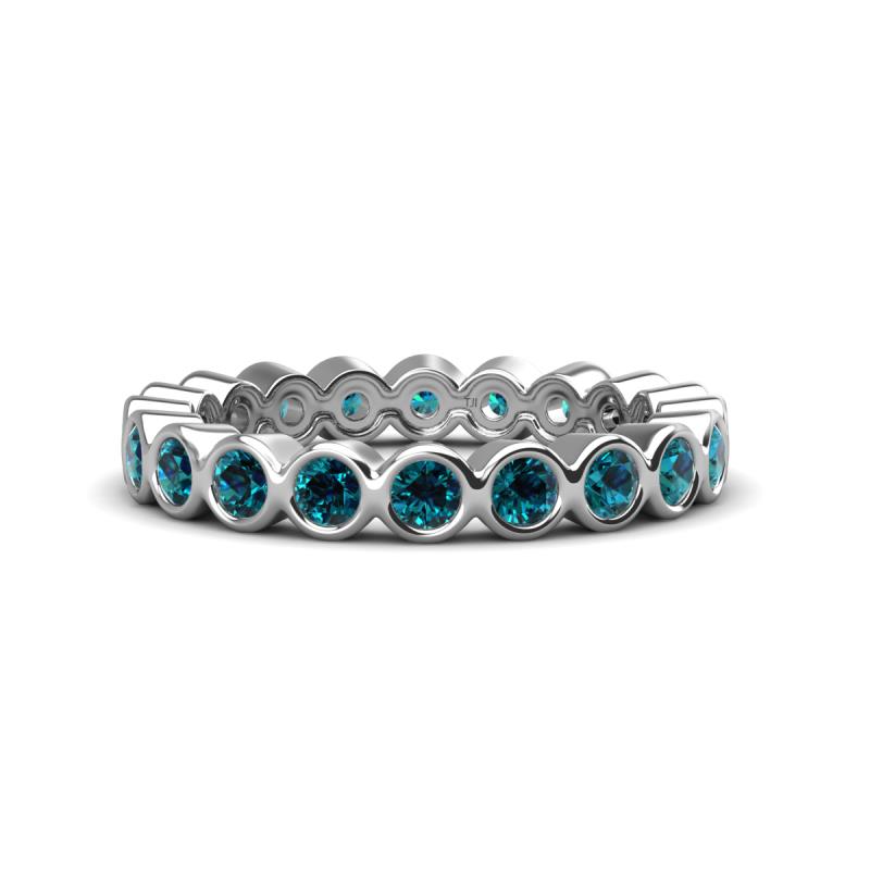 Zhuri 2.70 mm Blue Diamond Eternity Band 