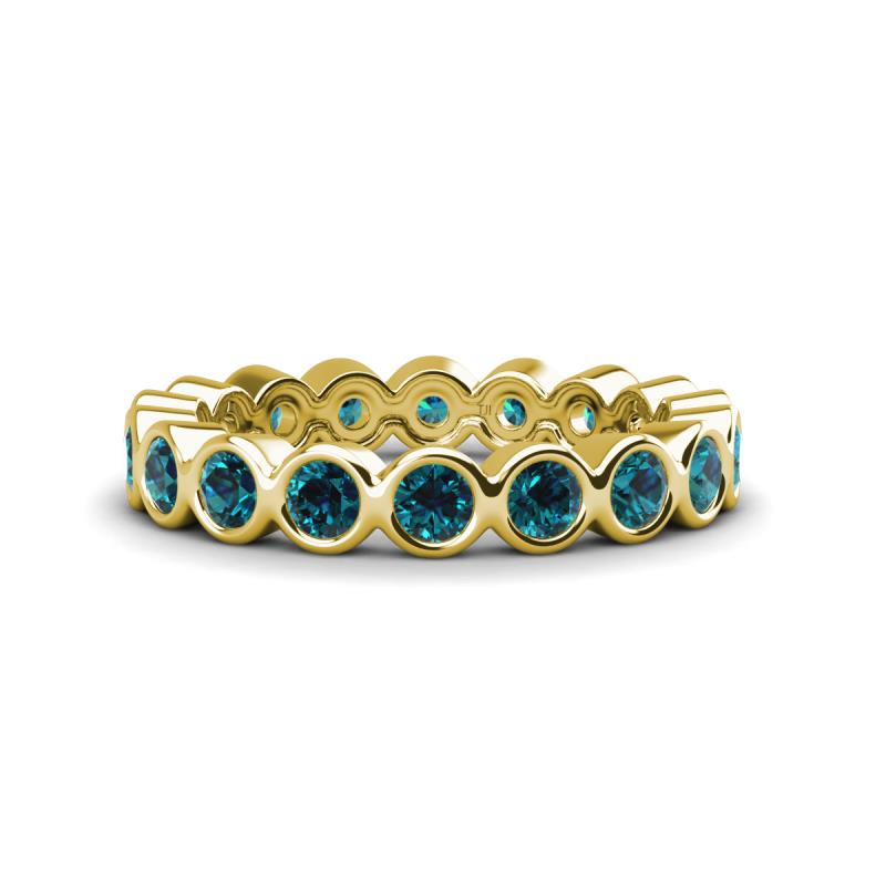 Zhuri 3.00 mm Blue Diamond Eternity Band 