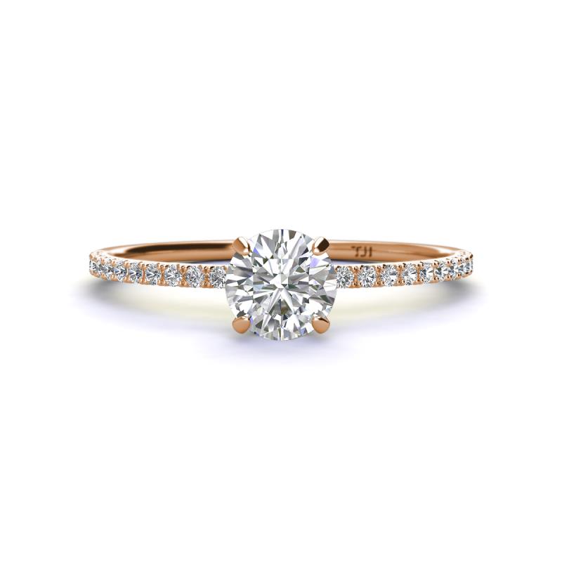 Hannah 6.00 mm Classic Round Diamond Engagement Ring 