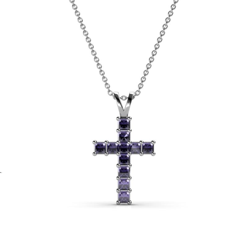 Ethel Iolite Cross Pendant 