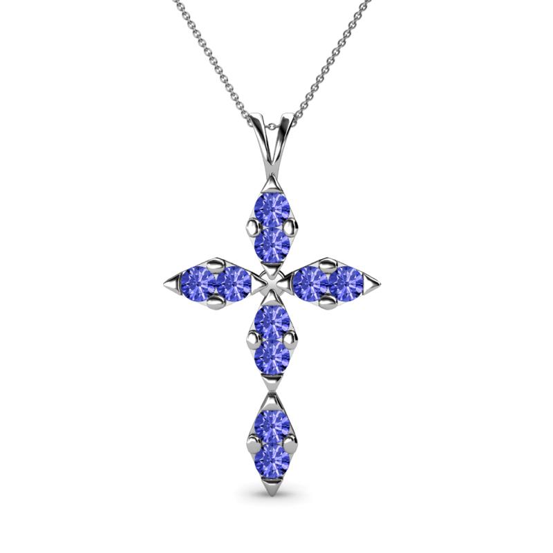 Ife Petite Tanzanite Cross Pendant 