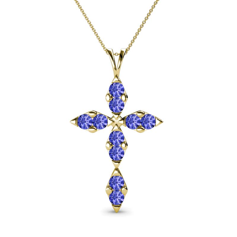 Ife Petite Tanzanite Cross Pendant 