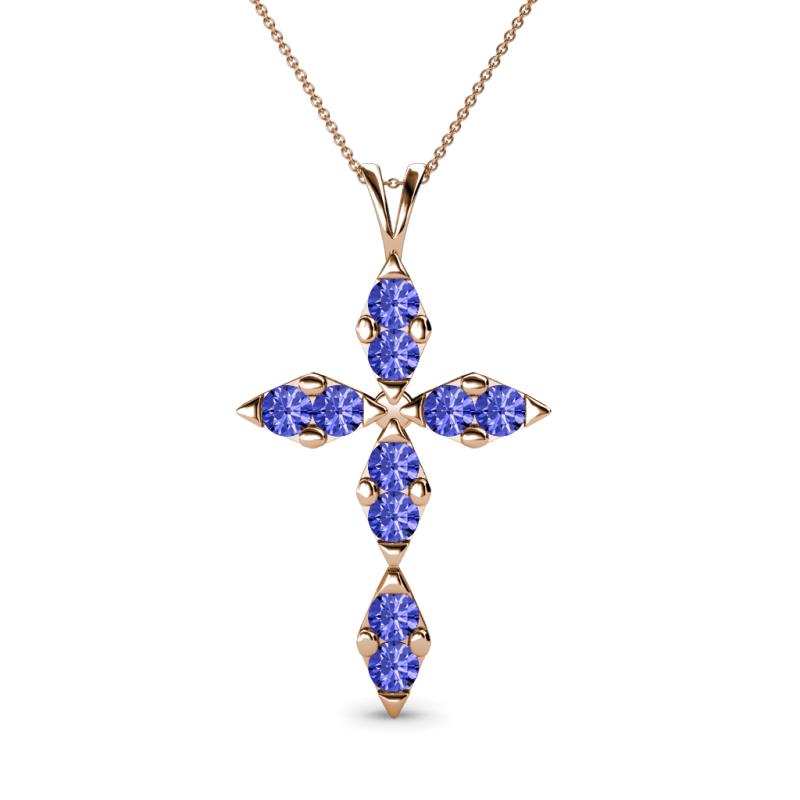 Ife Petite Tanzanite Cross Pendant 