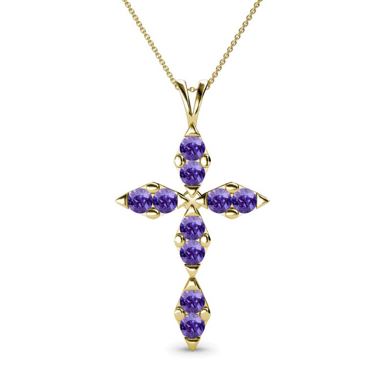 Ife Petite Iolite Cross Pendant 