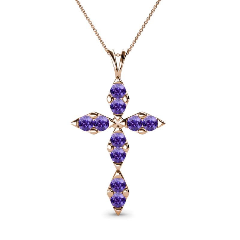 Ife Petite Iolite Cross Pendant 