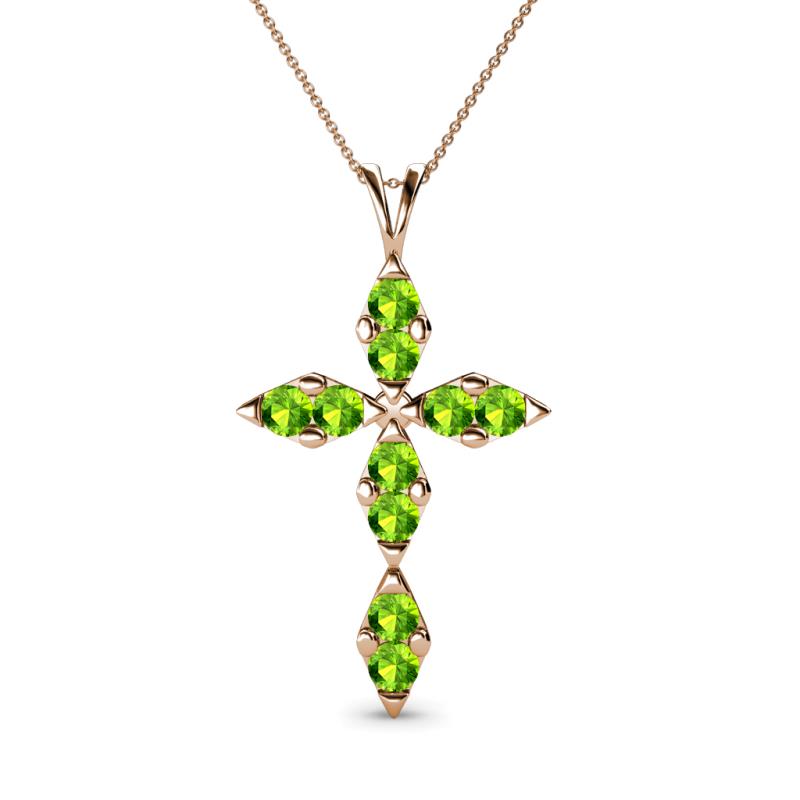 Ife Petite Peridot Cross Pendant 