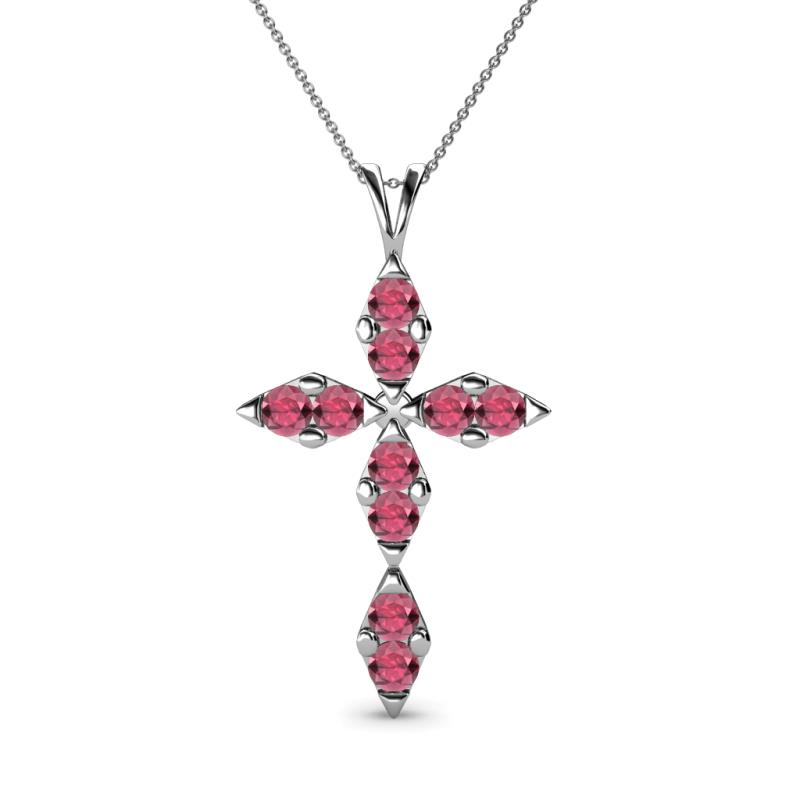 Ife Petite Rhodolite Garnet Cross Pendant 