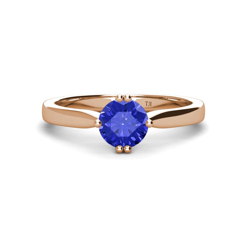 Isla 6.50 mm Round Tanzanite Solitaire Engagement Ring  