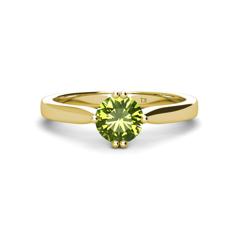 Isla 6.50 mm Round Peridot Solitaire Engagement Ring  