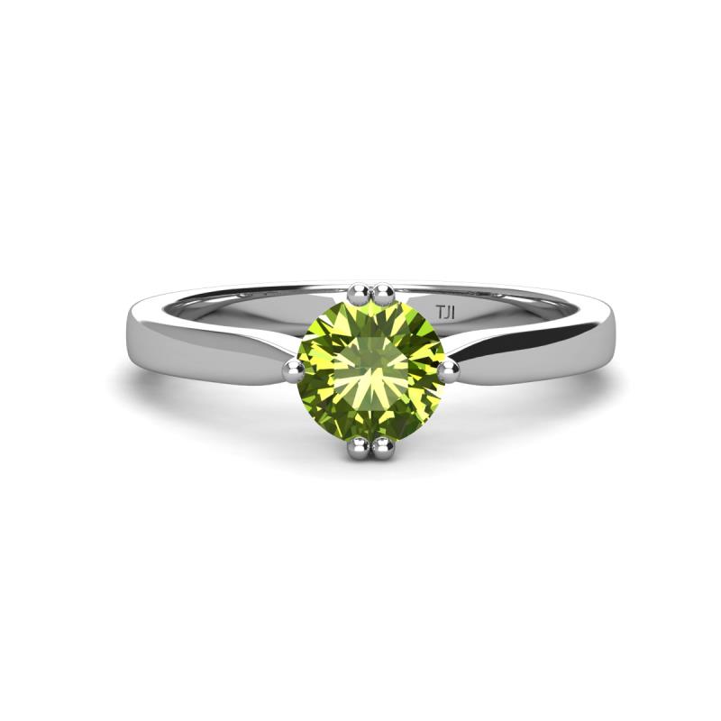 Isla 6.50 mm Round Peridot Solitaire Engagement Ring  