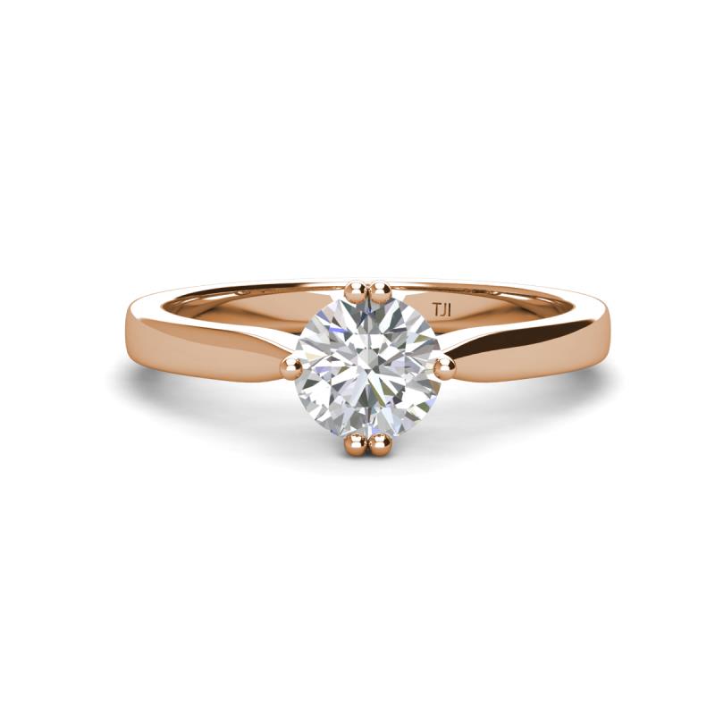 Isla 6.50 mm Round Forever One Moissanite Solitaire Engagement Ring  
