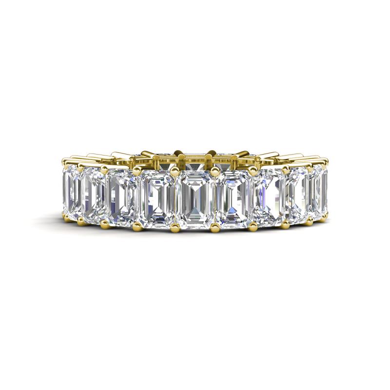 Kerry 6x4 mm Emerald Cut Diamond Side Gallery Work Eternity Band 