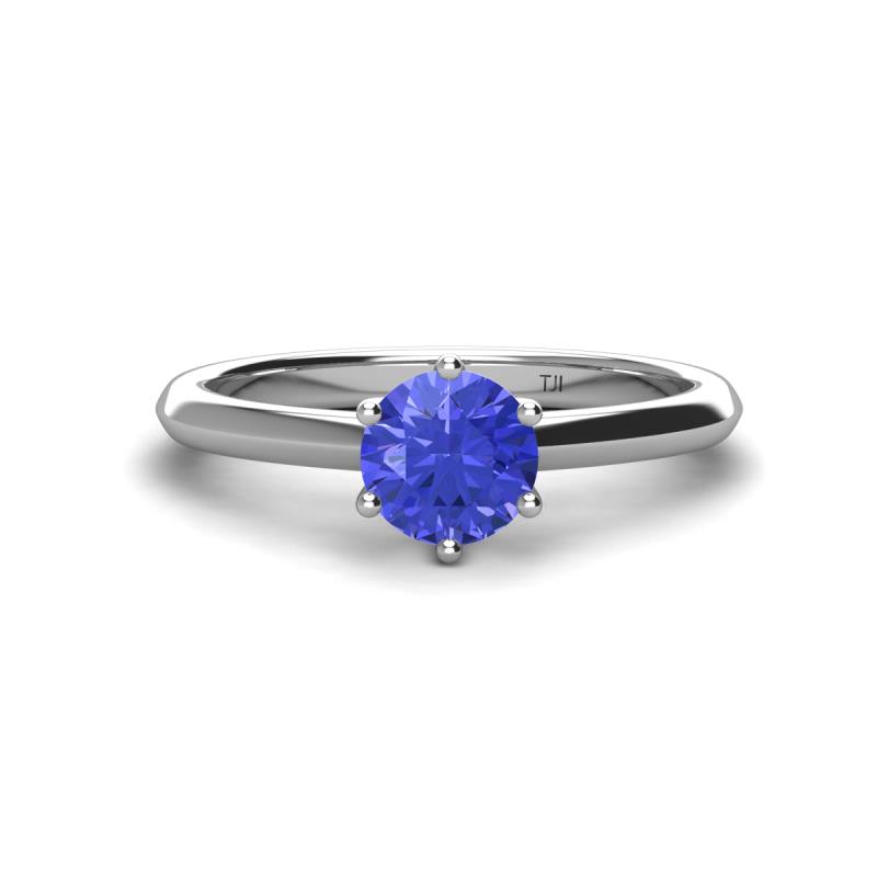 Maxine 6.50 mm Round Tanzanite Solitaire Engagement Ring 