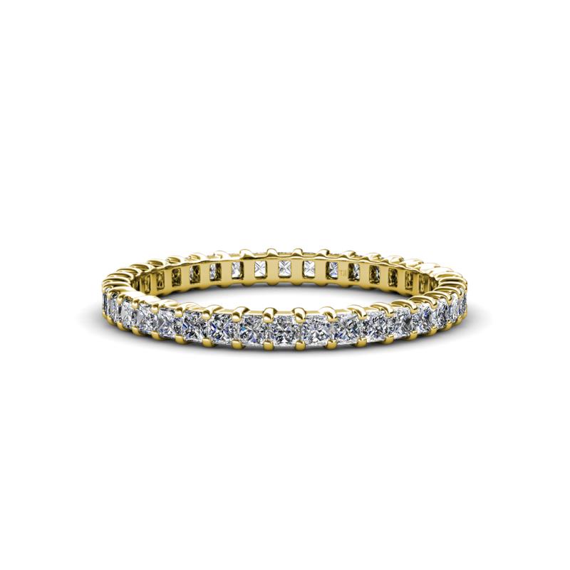 Allie 2.00 mm Princess Cut Moissanite Eternity Band 