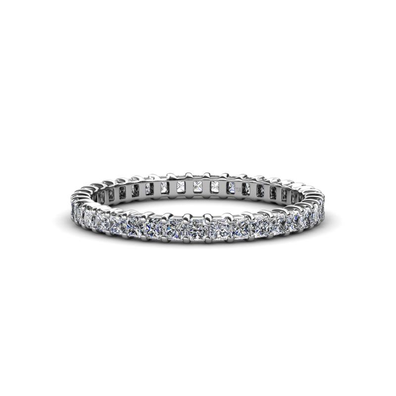 Allie 2.00 mm Princess Cut Moissanite Eternity Band 