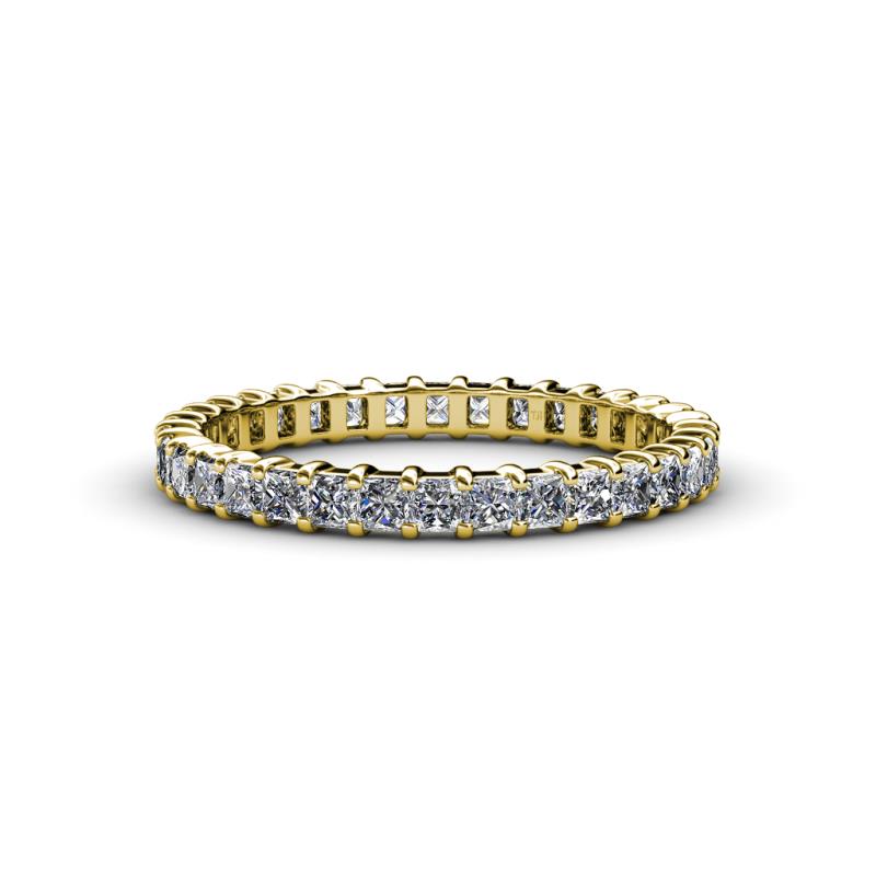 Allie 2.50 mm Princess Cut Moissanite Eternity Band 