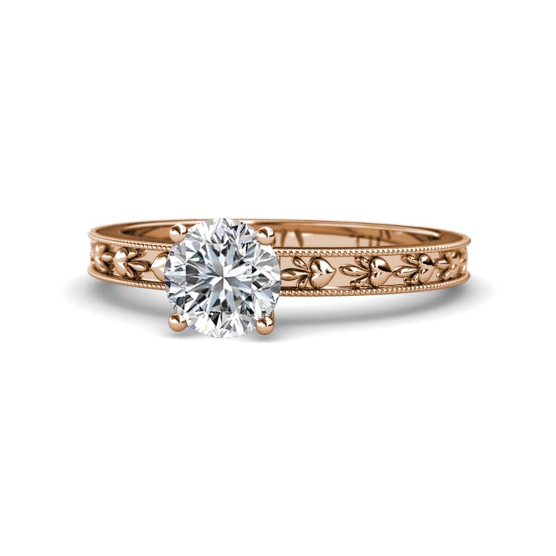 Niah Classic 1.00 ct IGI Certified Lab Grown Diamond Round (6.50 mm) Solitaire Engagement Ring 