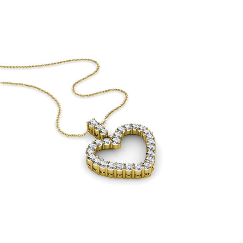 Zylah Lab Grown Diamond Heart Pendant 