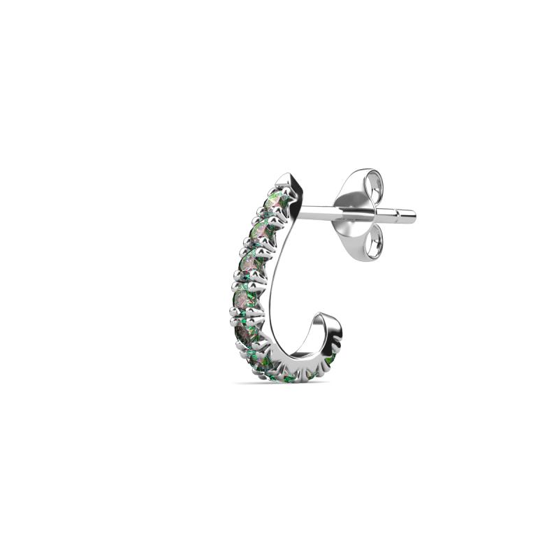 Zena 0.24 ctw Lab Created Alexandrite (1.80 mm) Single Half Hoop Huggie Earring 