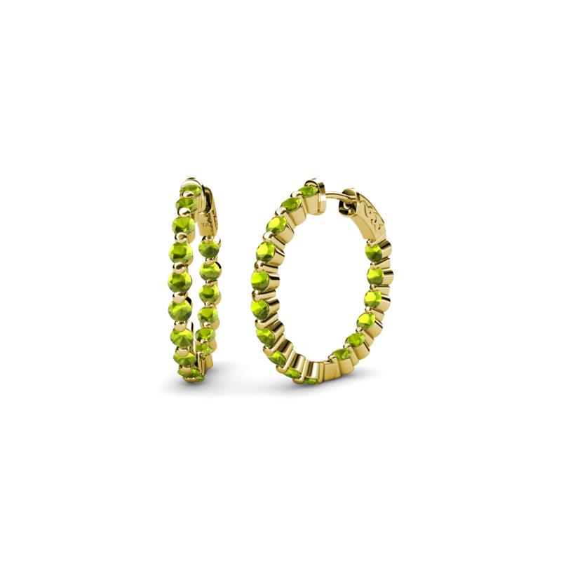 Estella Peridot Hoop Earrings 