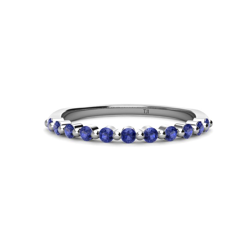 Venice 2.00 mm Round Iolite 11 Stone Wedding Band 