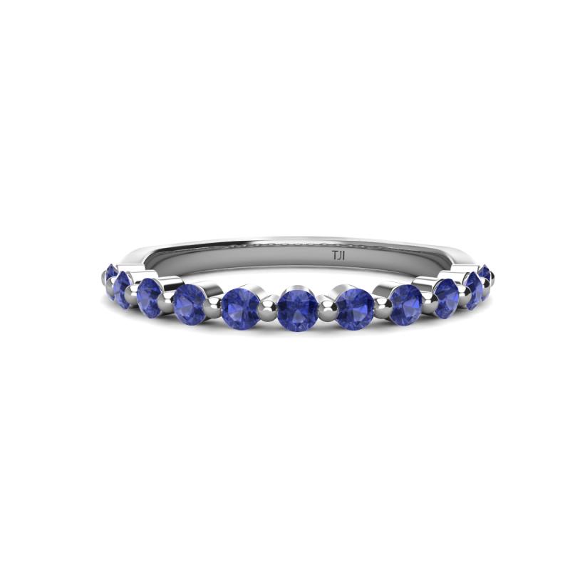 Venice 2.50 mm Round Iolite 11 Stone Wedding Band 