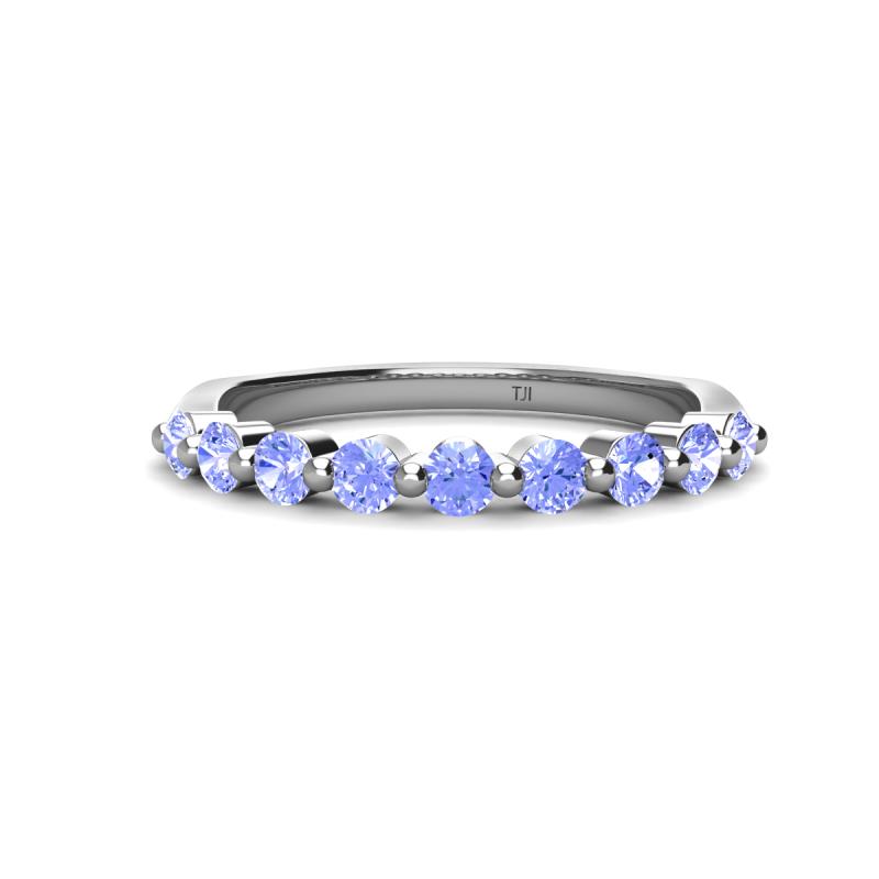 Venice 2.70 mm Round Tanzanite 9 Stone Wedding Band 