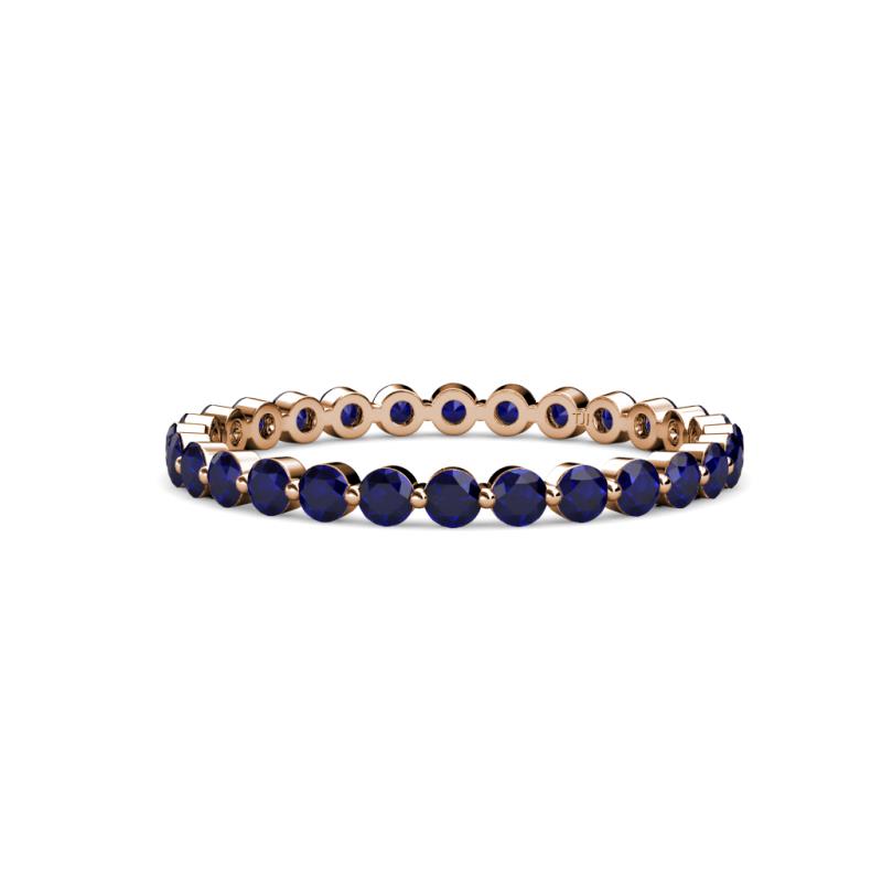 Valerie 2.40 mm Blue Sapphire Eternity Band 