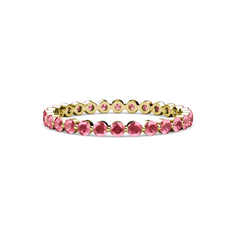 Valerie 2.40 mm Pink Tourmaline Eternity Band 