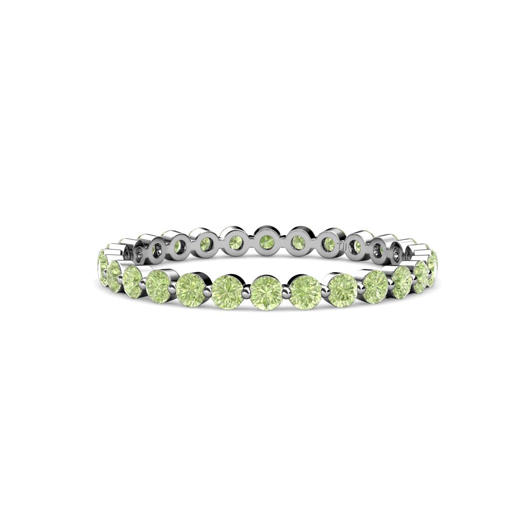 Valerie 2.40 mm Peridot Eternity Band 