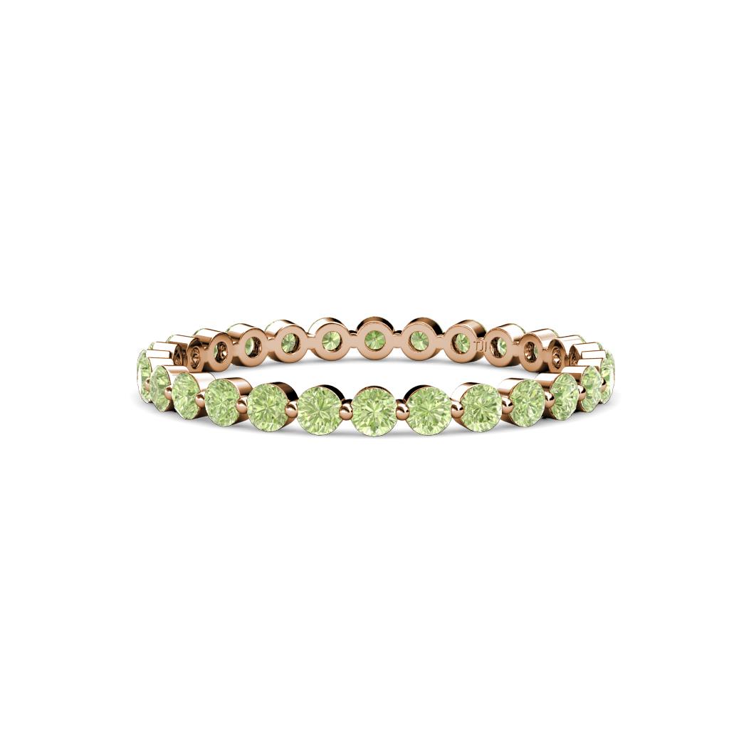 Valerie 2.40 mm Peridot Eternity Band 
